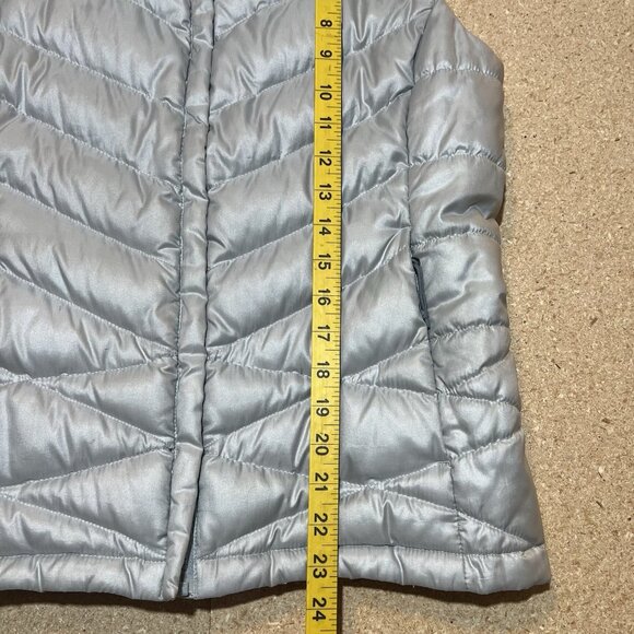The North Face Vest Women’s Size S 550 Goose Down Puffer Gray Full Zip Aconcagua - Picture 5 of 14